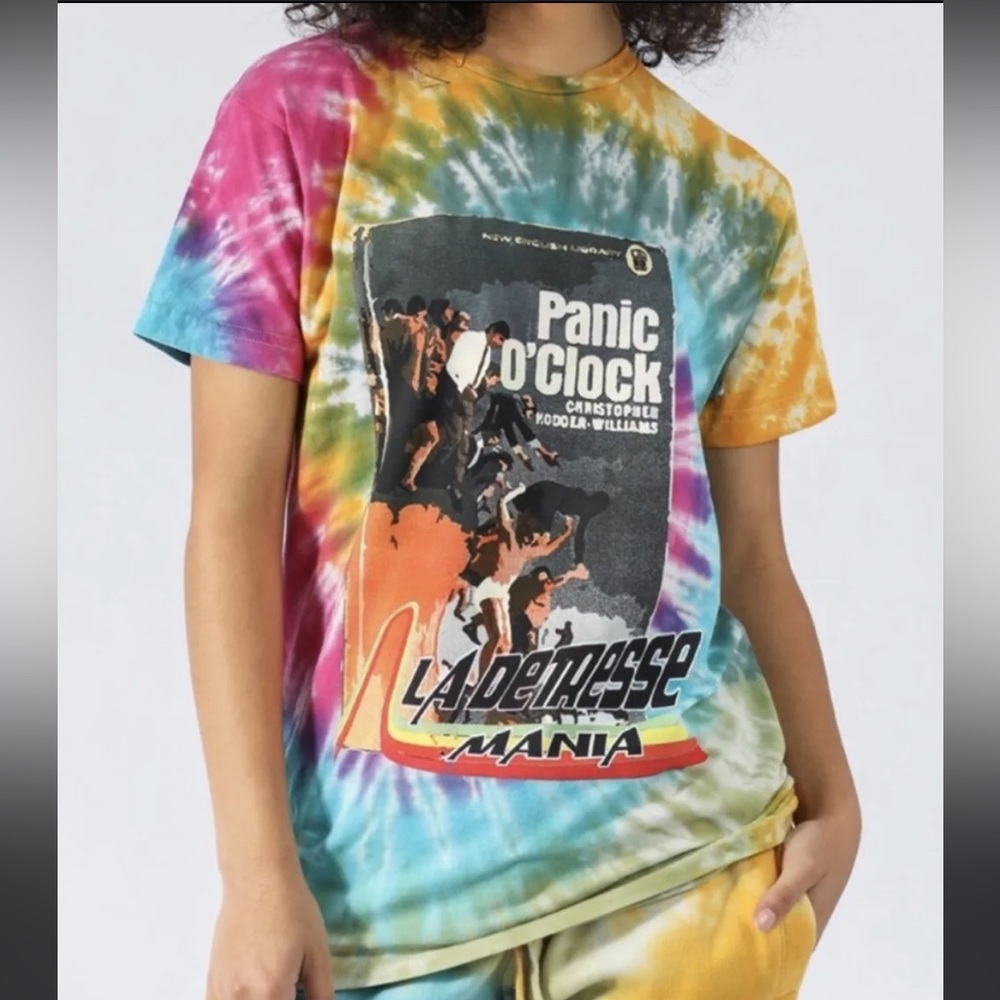 NWT La Detresse Tie Dye Tropicali Panic Tee Size XS